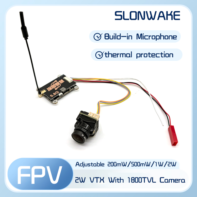 SLONWAKE 5.8G 56CH 2W pemancar - Fpv Drone Frame ulasan dan harga