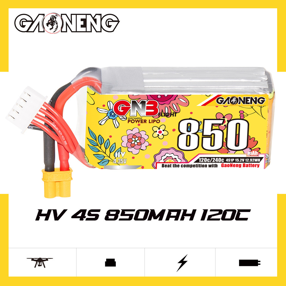 Baterai Lipo GNB 4S 15.2V 850m - Fpv Drone Charger ulasan dan harga