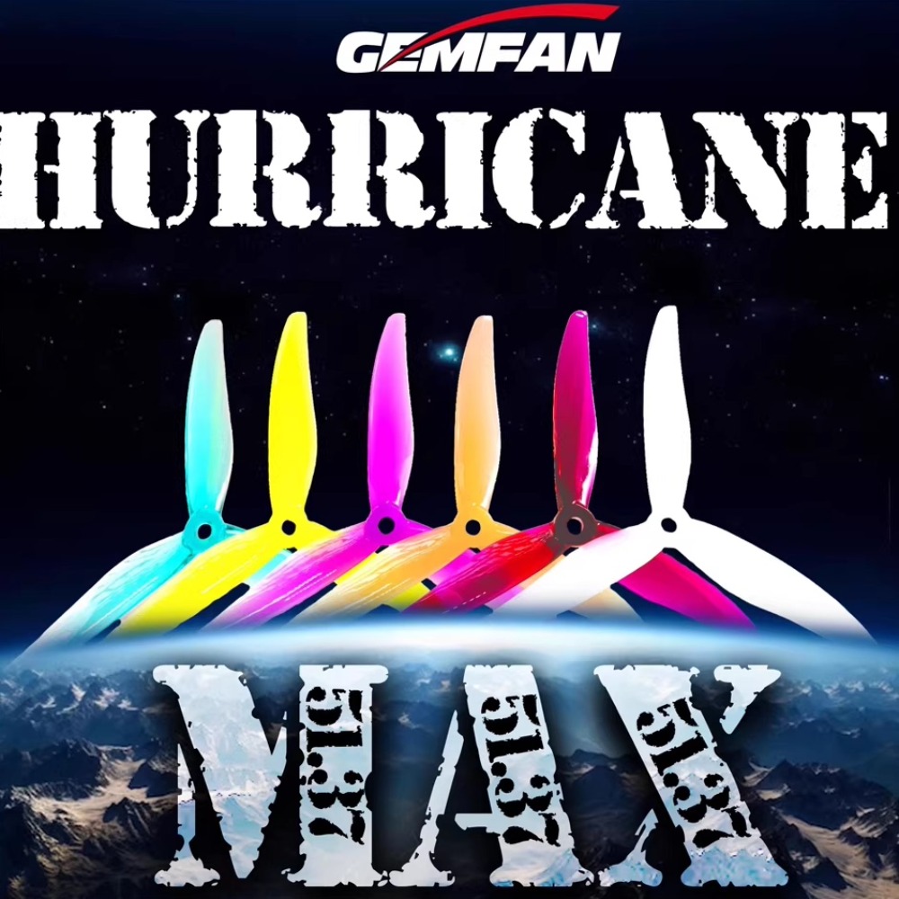 2 Pasang Gemfan Hurricane 5137 - Fpv Drone Motor ulasan dan harga