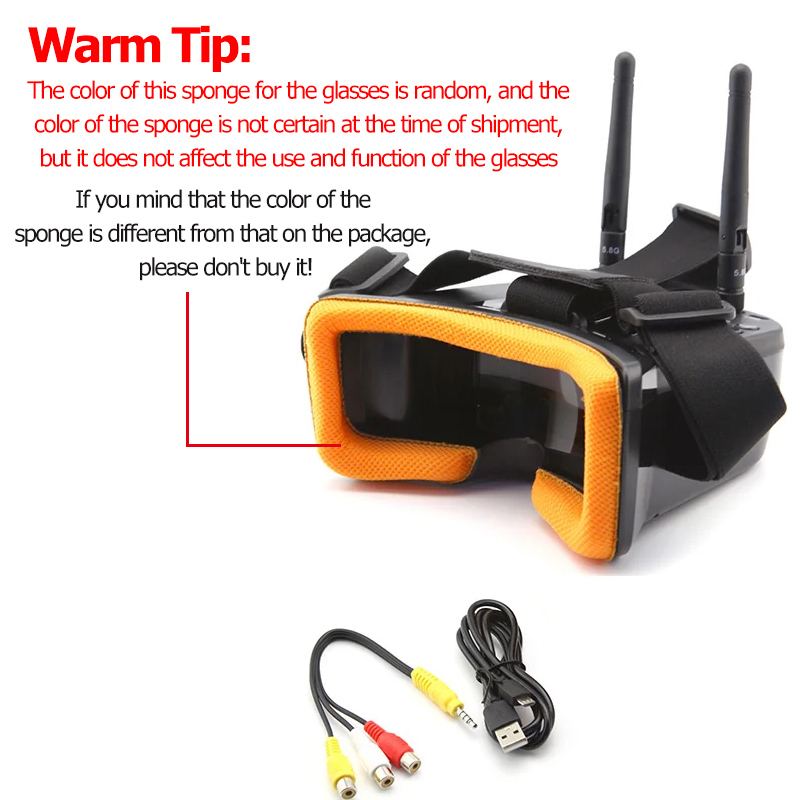 VR009 Kacamata Video FPV Layar - Fpv Drone Antenna ulasan dan harga